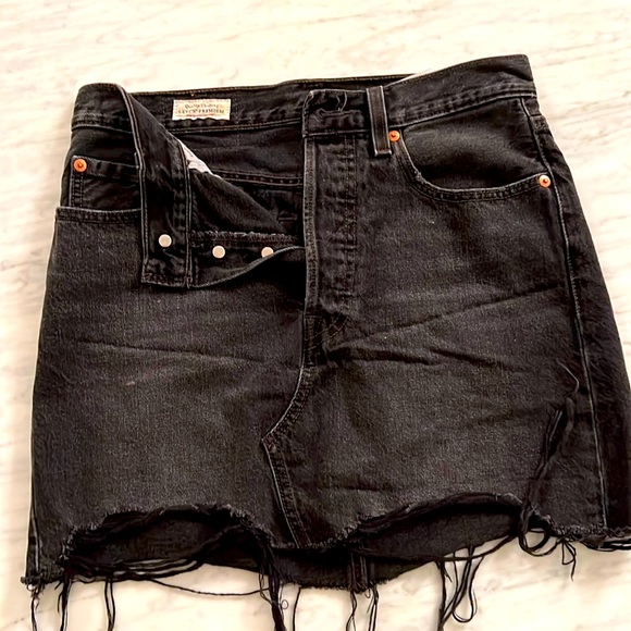 Levi's Dresses & Skirts - Levi’s Black Denim Mini Skirt